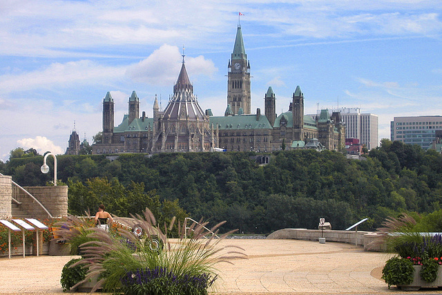 Canadian Parliament from the Museum of Civilization – Hull, Québec