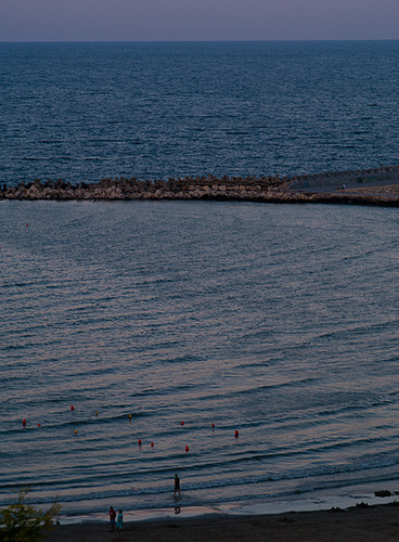 Constanta beach in the evening