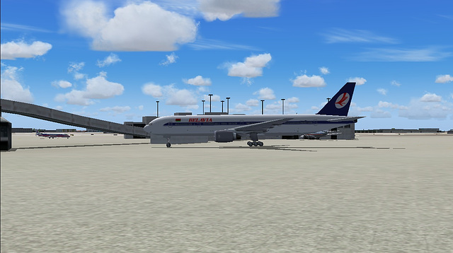 Belavia 777-300ER in Miami (FS2004)