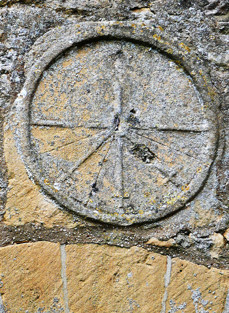 saintbury early c11 sundial over s. door