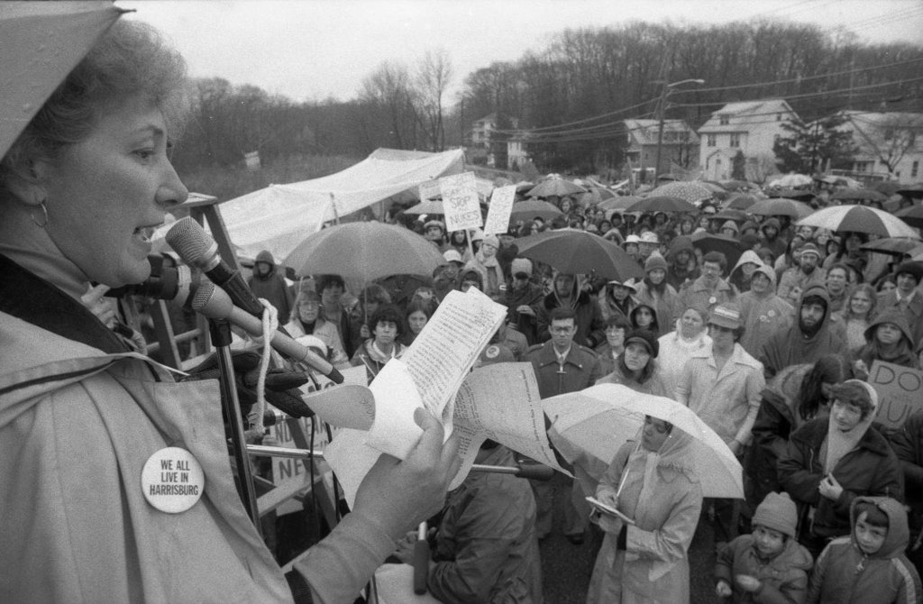 The first demonstration was on a rainy April Saturday