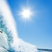 Surfer on Blue Ocean Wave