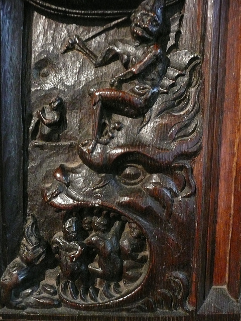 north cray.kent , c16 doom panel on stalls