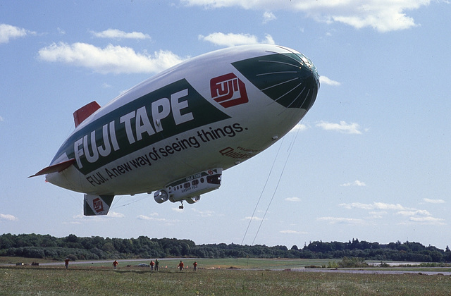 The Blimp arrives to pick me up