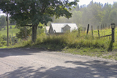 Dusty Country Road near Vale Perkins, Québec