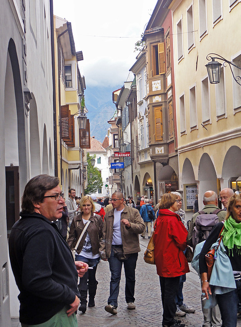 die Fußgängerzone von Meran