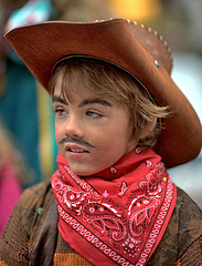 Jeune cow-boy au carnaval...