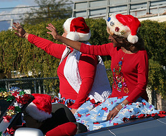 DHS Holiday Parade 2012 - Mayor Parks & Councilmember Pye (7776)