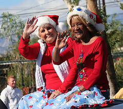 DHS Holiday Parade 2012 - Mayor Parks & Councilmember Pye (7786)