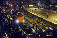 Trains at Hallsberg station