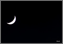 un croissant ? lune dans le ciel ce soir