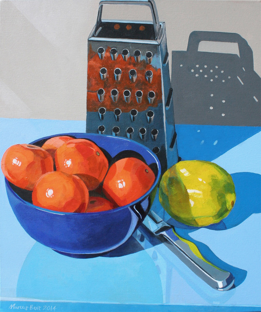 Grater and fruit