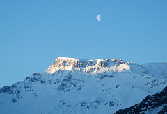 Der letzte Schnee in den Dolomiten