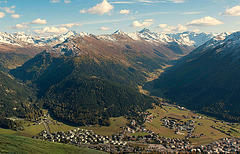 Panorama des Alpes grisonnes...