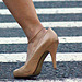 nine west heel close up