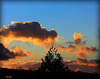 graphisme-peinture sur un ciel de campagne