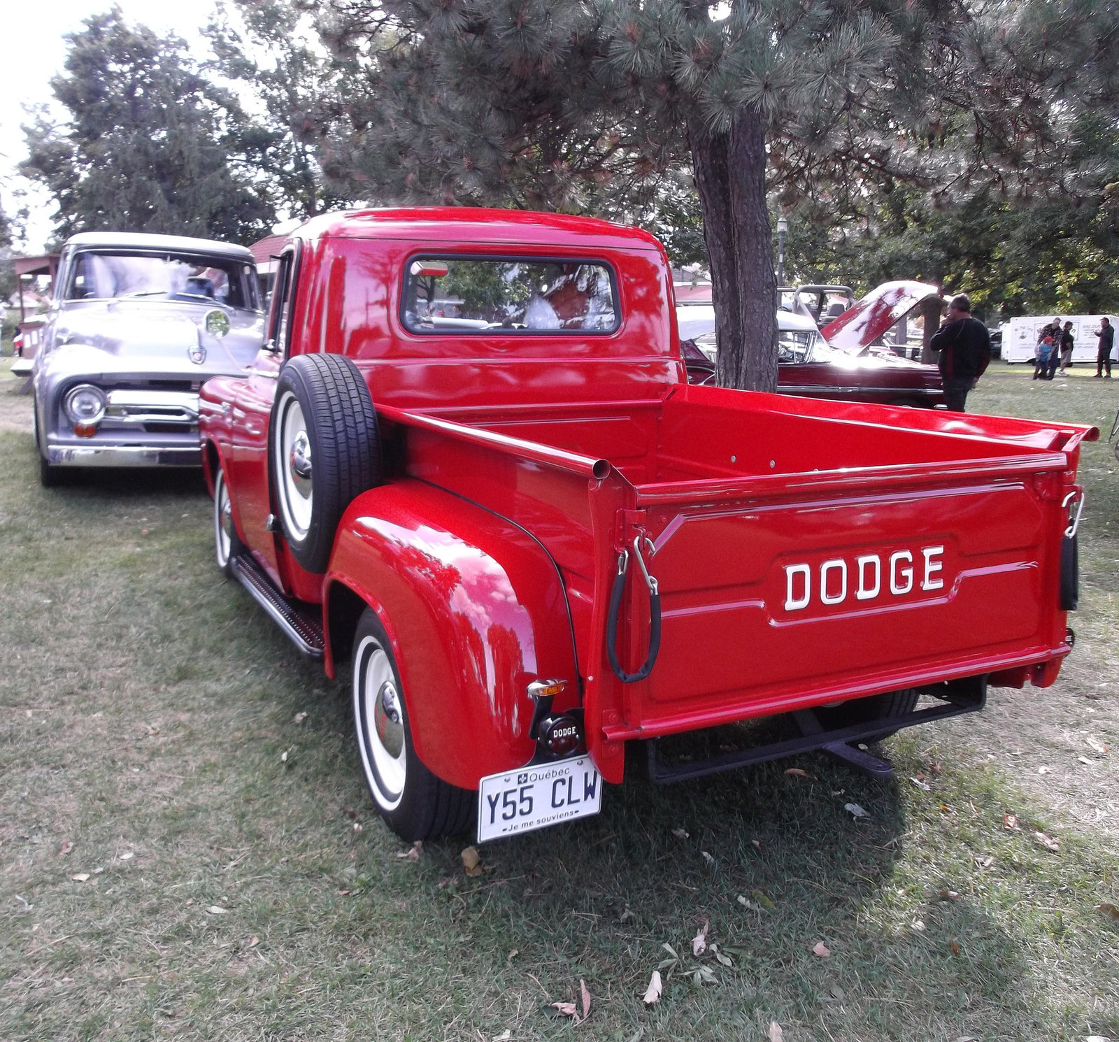 Old Dodge red truck / Ancien camion Dodge rouge pétant.