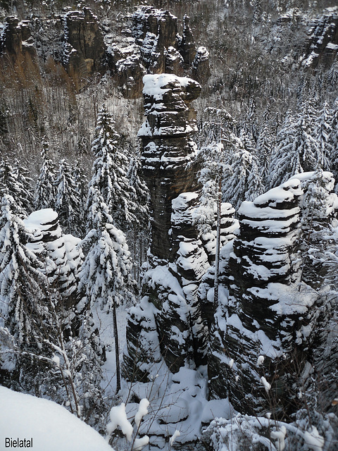 Bielatal im Schnee