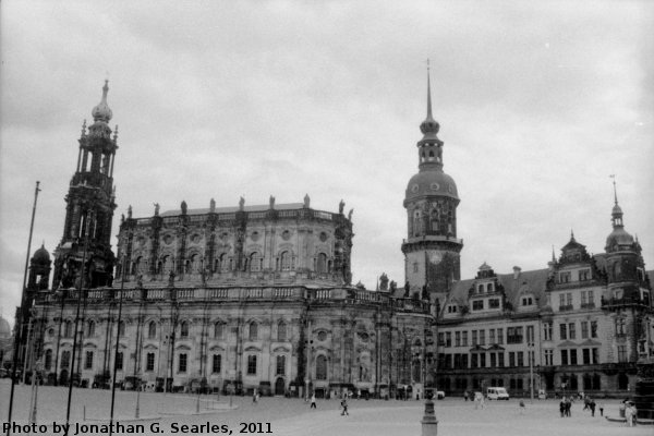 Residenzschloss and Hofkirche, Picture 2, Edited Version, Dresden, Saxony, Germany, 2011