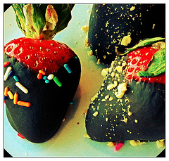 Strawberries Dipped in Chocolate
