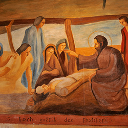 Fresques de la Chapelle St-Roch à Pont-d'Ouilly