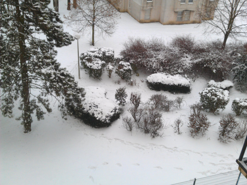 Snow in Compiègne January 2013