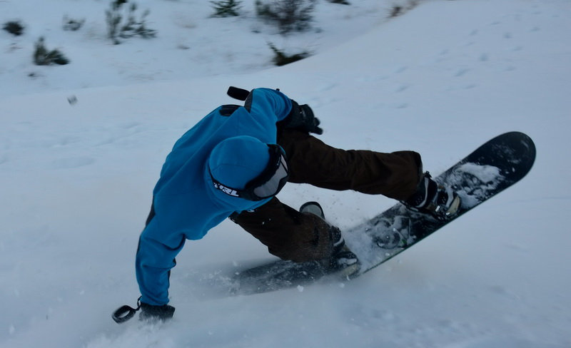 Damien  au snowboard