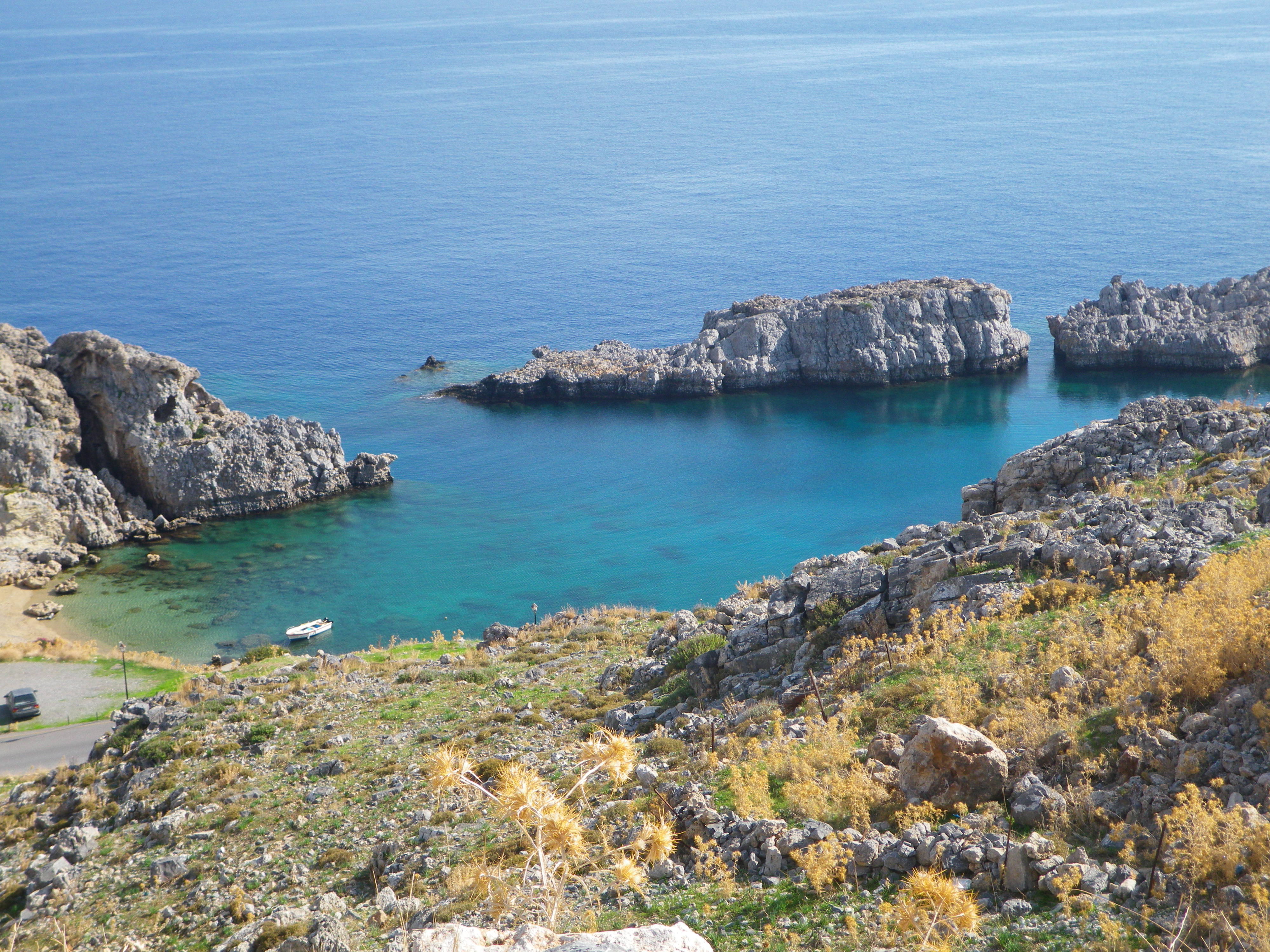 Près de Lindos : crique.