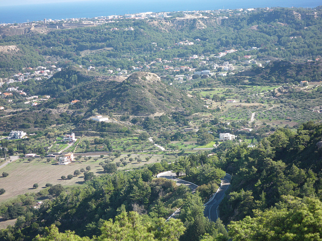 Belvédère depuis la garnison byzantine 1 : vers l'ouest