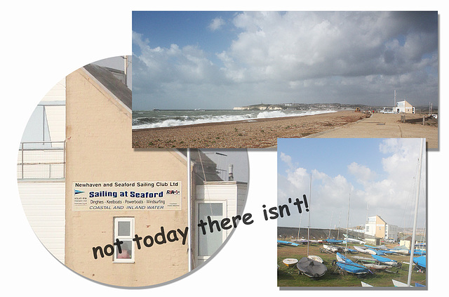 No sailing today - Seaford - 9.10.2014