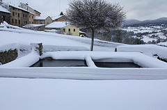 Lavoir sous la neige