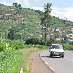 La una Ruanda vilaĝo.