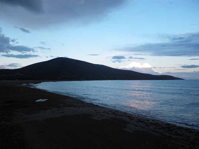 Baie de la pointe sud au soir.