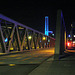 Brücke in der HafenCity bei Nacht