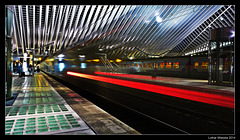 Lüttich - Bahnhof Liège-Guillemins, Zugdurchfahrt