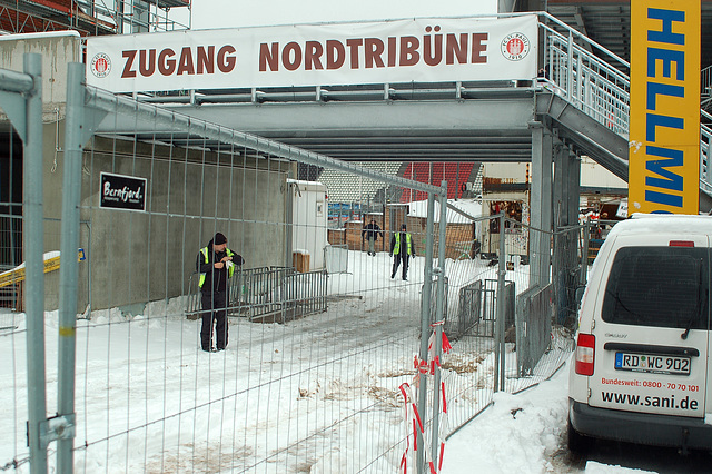 DSC Schneemassen beim Spiel gegen Aue!