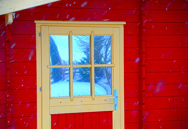 Gartenhaus im Schnee Teil 3