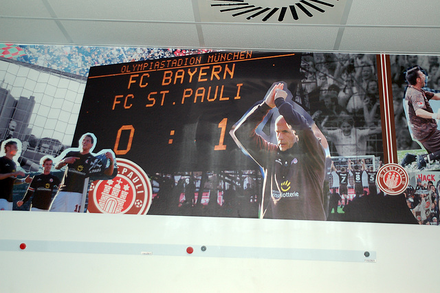 Umkleideraum FC St. Pauli!