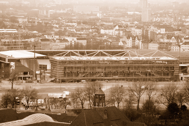 Millerntorstadion vom Michel!