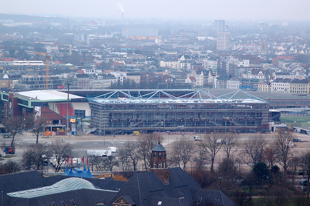 Millerntorstadion vom Michel!