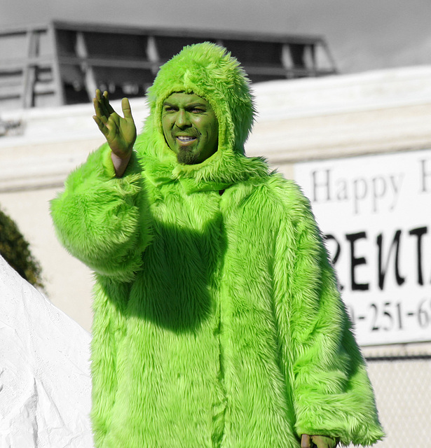 DHS Holiday Parade 2012 - is that a Grinch? (7665A)