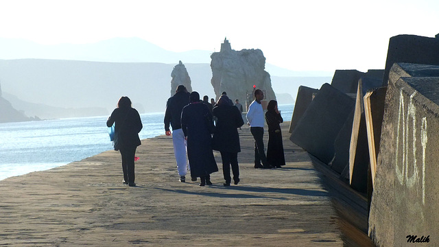 Promenade au brise lames..!