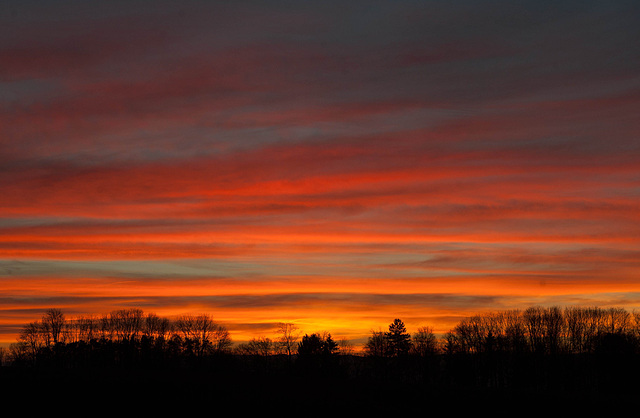 Ciel enflammé...