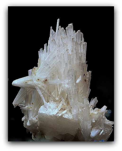 Scolecite sur Apophylite Inde