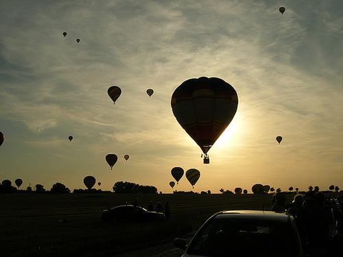 Montgolfière cache soleil