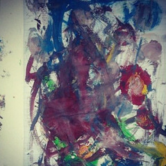 RAFAELA (6 years old) begins with her life's abstractions