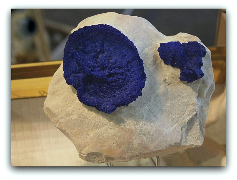 Azurite australienne, sur kaolin (2)