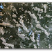 Cristallisation de calcite sur Fluorite
