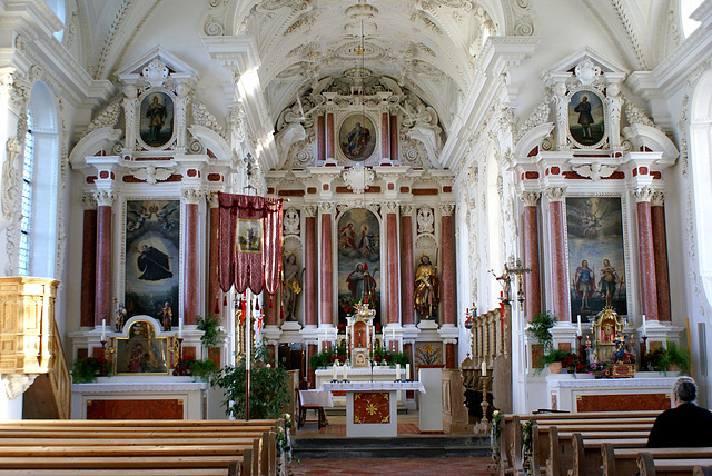 Die Colomans-Kirche innen. ©UdoSm