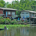 Local residents beside Khlong Prawet